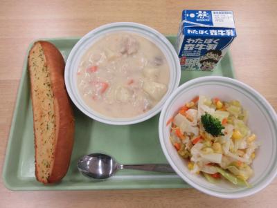 通常の給食メニュー写真