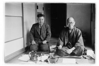 式場隆三郎と武者小路実篤の画像