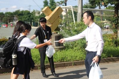 下校時啓発活動の様子