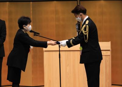 東京都消防褒賞受賞の様子