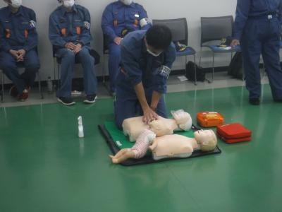 上級救命講習の様子