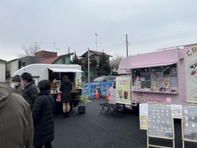 オープニングイベントキッチンカーの様子