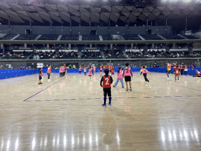 試合中の様子の写真