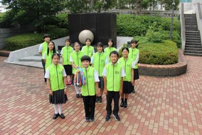 任命式の日の集合写真