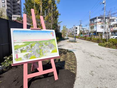 イラストパネルの写真