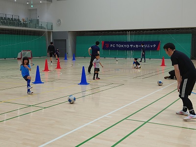 パス練習の様子