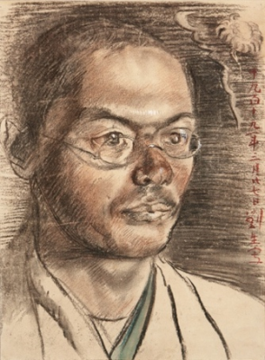 岸田劉生「武者小路実篤像」の画像