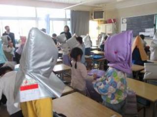 避難訓練の写真