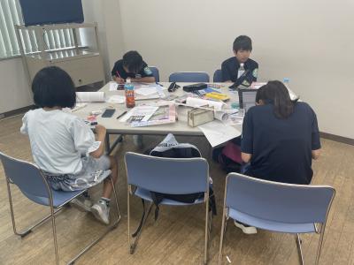 メッセージボード作成の様子