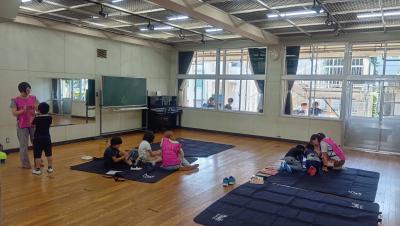 石原小学校のみまモーニングの様子