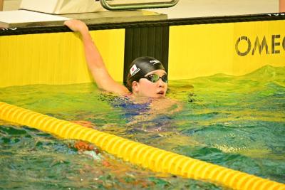 競技中の山田選手