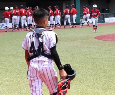 大川選手の後ろ姿の写真