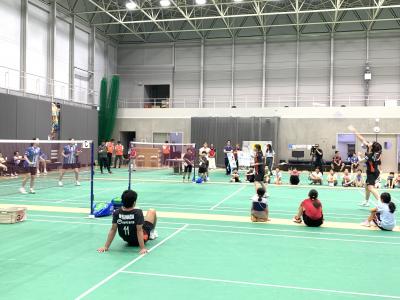 午前の部エキシビションマッチの様子