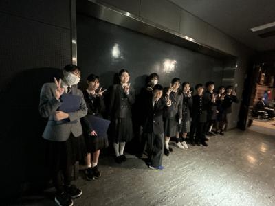 平和メッセージ発表バックヤードの様子