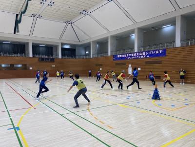 スポーツ鬼ごっこの様子