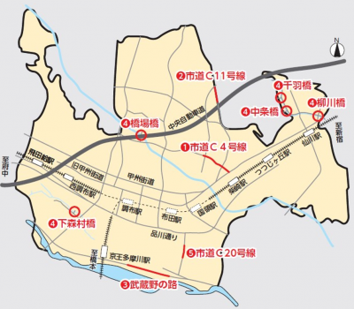 工事のお知らせ地図画像