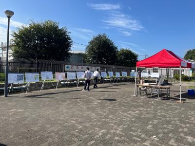 西町公園でのオープンハウスの様子