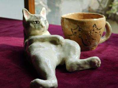 ペット展の陶芸の写真