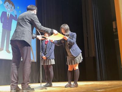 演技賞表彰の様子