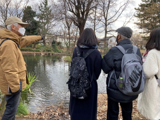 丸池散歩の様子