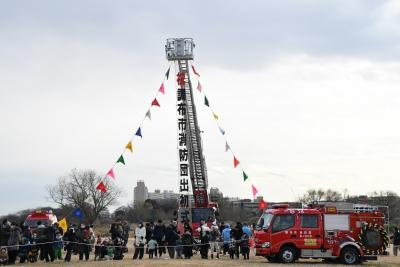 はしご車の写真