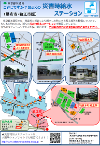 災害時給水ステーションのチラシ画像
