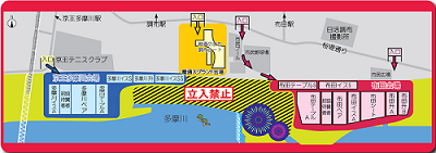 花火大会の会場案内画像