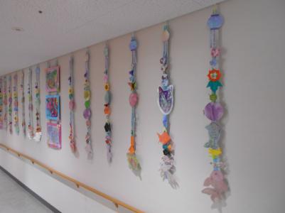 館内装飾壁際の写真